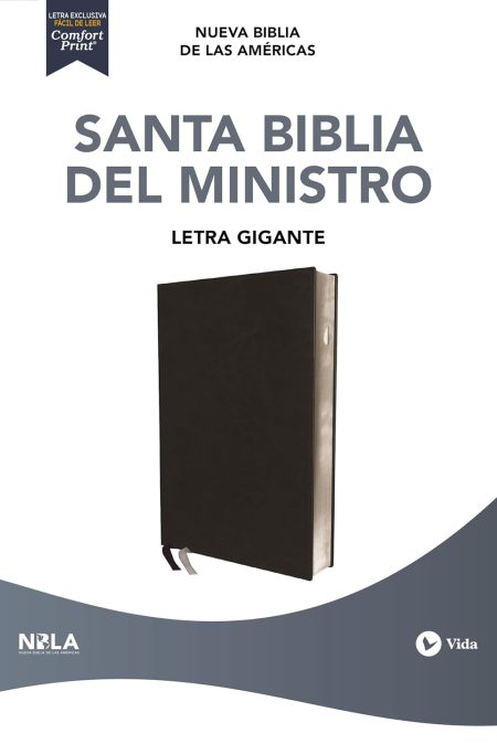 Biblia NBLA del Ministro Negra Símil Piel