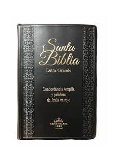 Biblia RVR 1960 Vinilo Negro con Índice