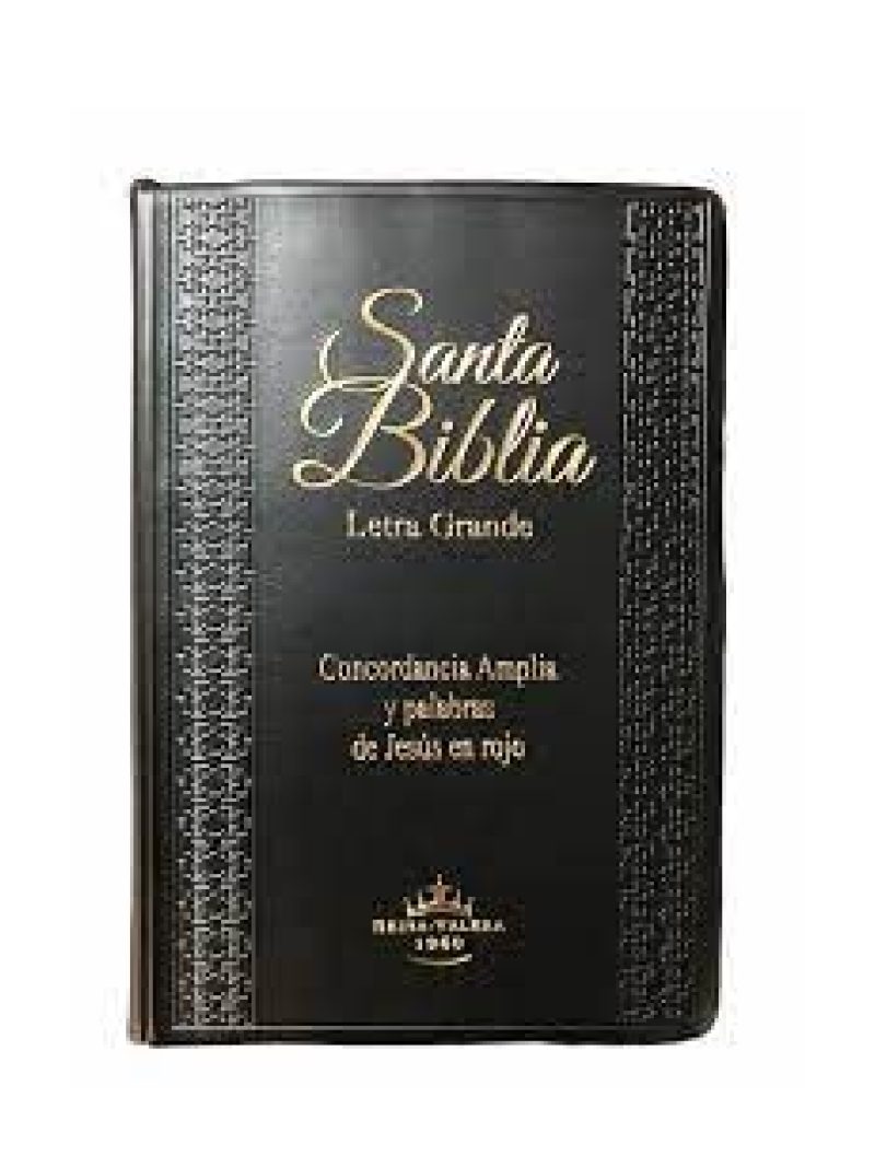 Biblia RVR 1960 Vinilo Negro con Índice