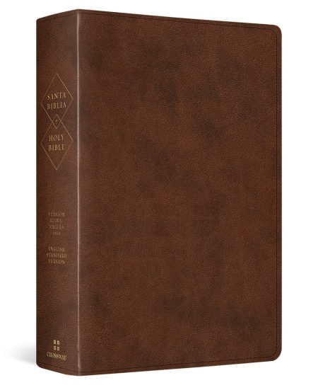Biblia RVR 1960 ESV Bilingüe Marrón Símil Piel