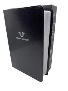 Biblia RVR 1960 del Ministro Ampliada Negro Piel