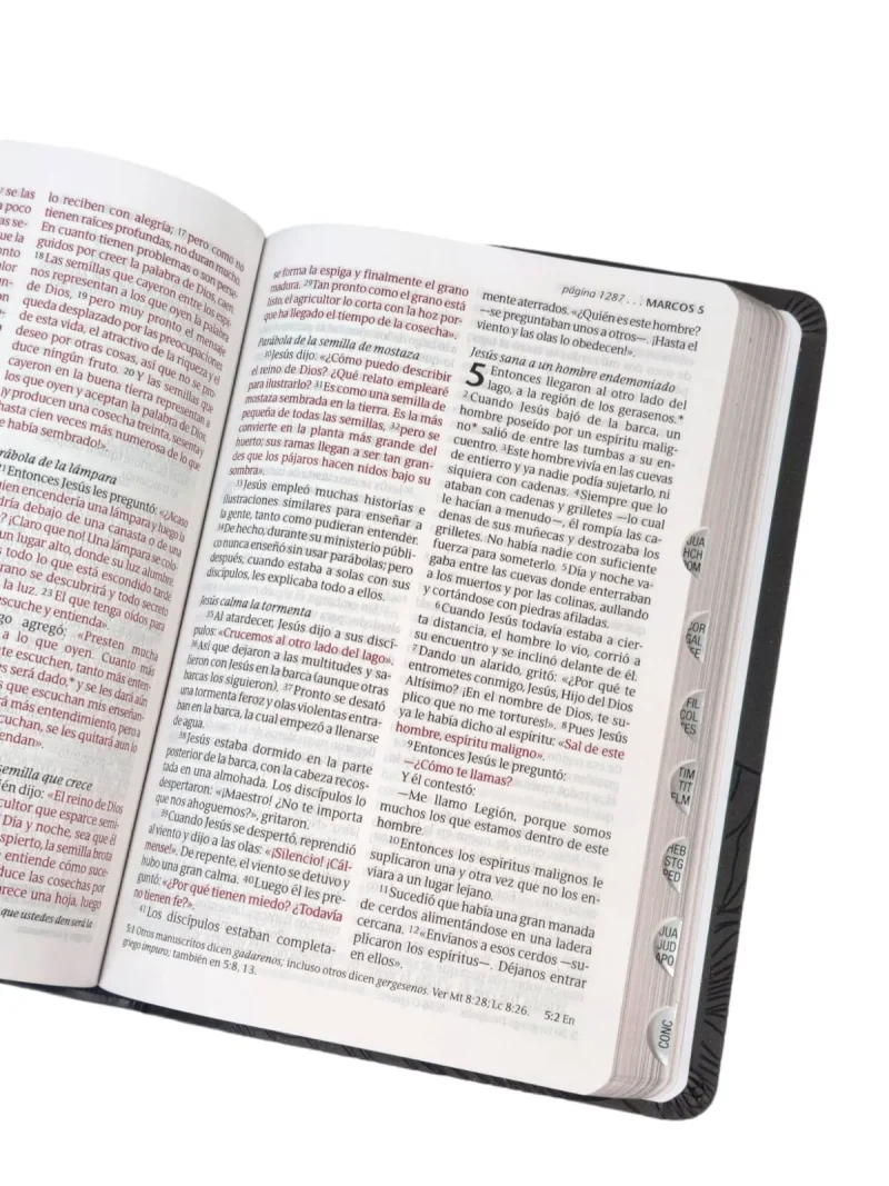 Biblia NTV Compacta Carbón Símil Piel con Índice - Image 3